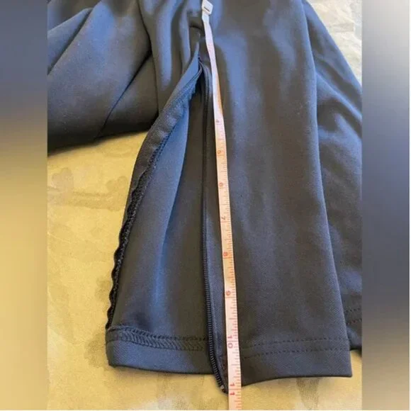 Adidas Climalite Unisex Stretch Elastic Waist Ankle Zippers Black Sweatpants - Picture 9 of 12